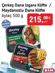AYTAÇ ÇERKEŞ DANA IZGARA KÖFTE / MAYDANOZLU DANA KÖFTE 500 G
